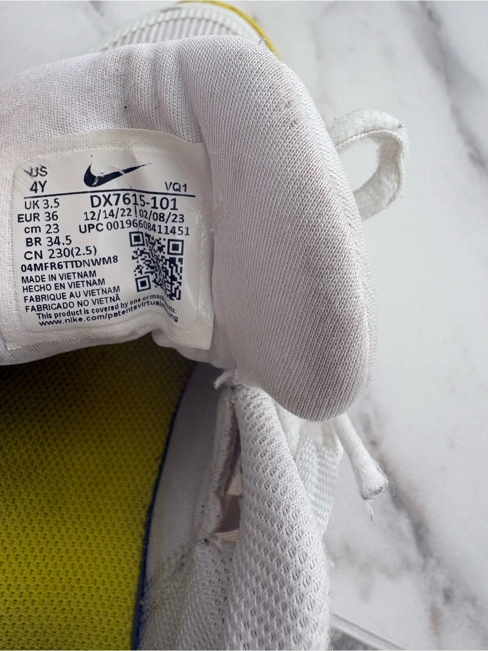 Nike Star Runner 4 NN Summit White Opti Yellow Sneakers | Youth 4Y - Picture 15 of 15